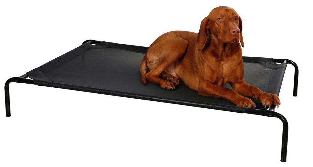 Hundebett Schwarz 130x80x20 cm Vacation - Hundeliege Schwarz