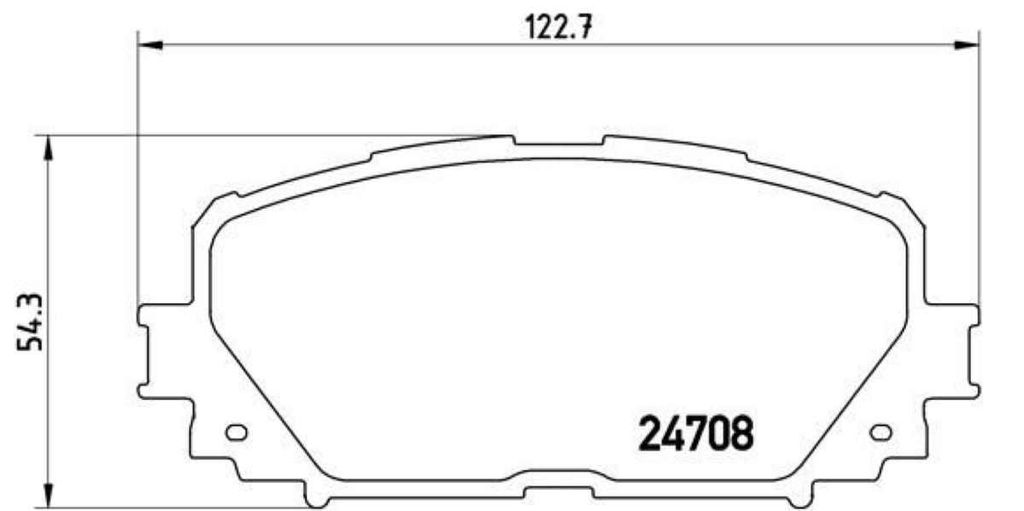 Brembo Bremsbelagsatz, Scheibenbremse Vorderachse P 83 101
