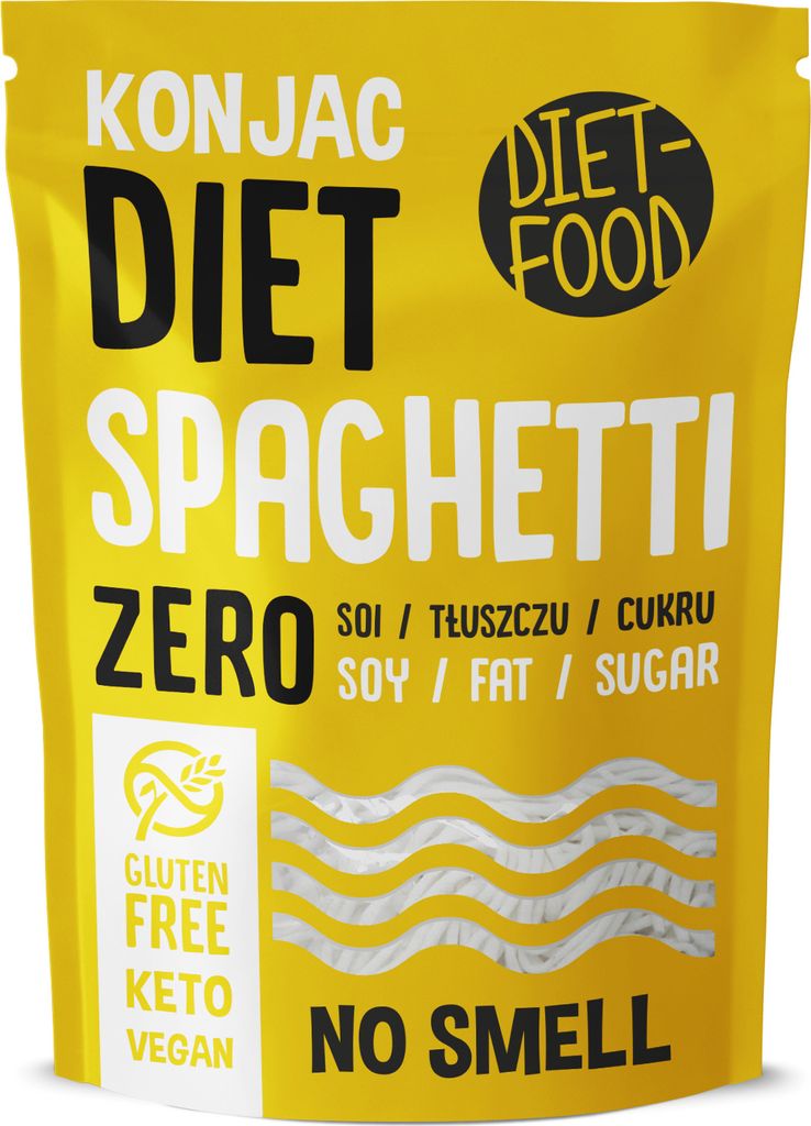 MAKARON (KONJAC) SPAGHETTI BEZGLUTENOWY 270 g (200 g) - Zdjęcie produktu 