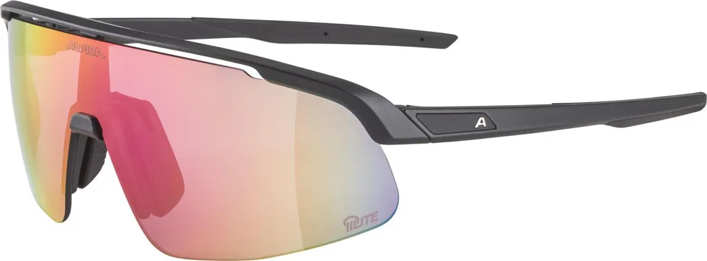 Lunettes VTT et route Alpina Turbo PRO S Q-Lite noir mat pour cycliste