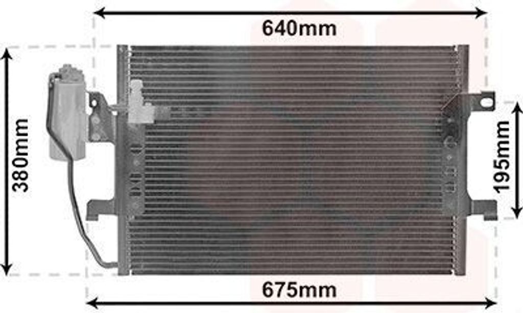 VAN WEZEL 30015289 Kondensator Klimaanlage Klimakondensator passend für MERCEDES-BENZ A-Klasse (W168) +Trockner