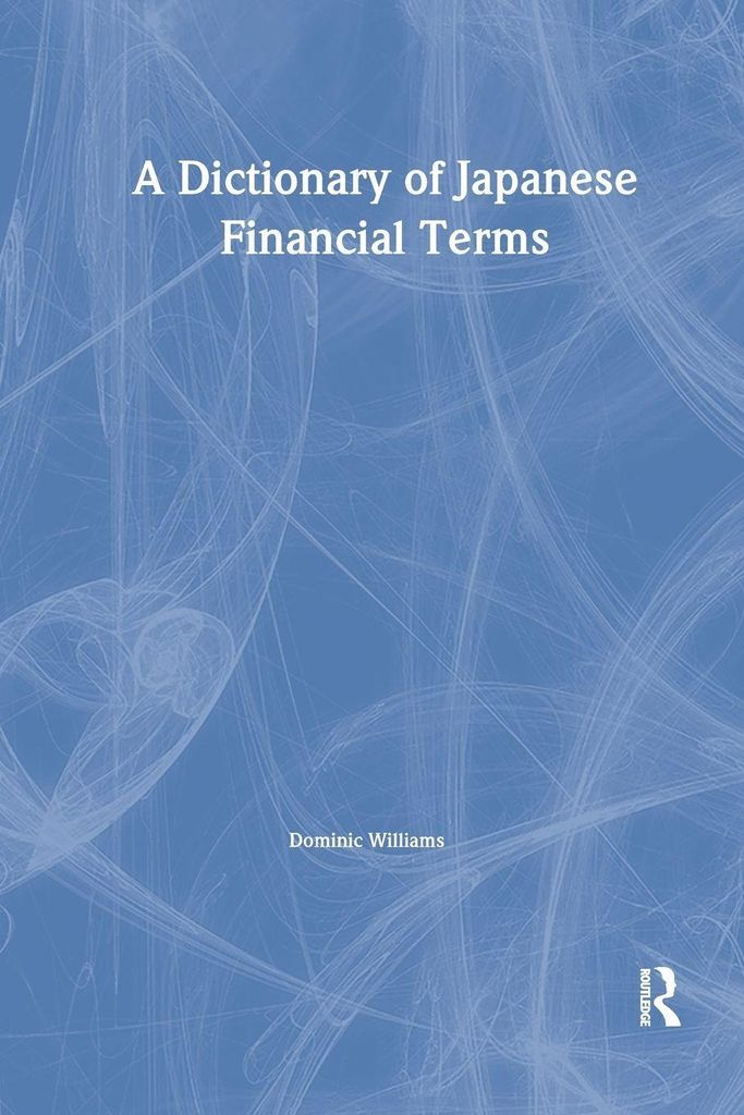 A Dictionary of Japanese Financial Terms Produktbild 