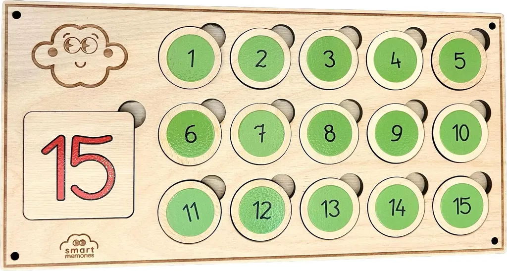 Apprendre à compter facilement avec le kit Montessori bois 1-10