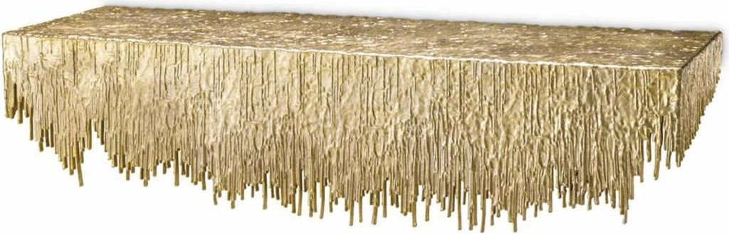 Casa Padrino Luxus Wandkonsole Gold 100 cm - Luxus Designer Möbel