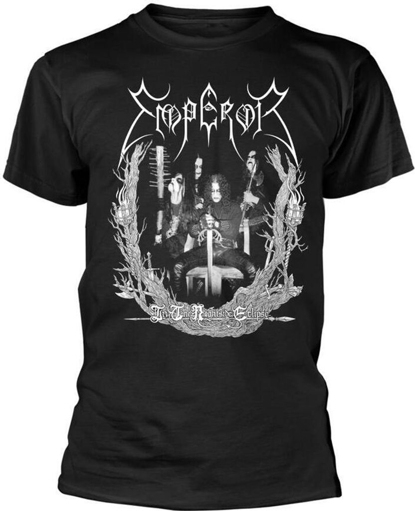 Emperor - "Nightside Old School" T-Shirt für Herren/Damen Uni PH1537 (M) (Schwarz)