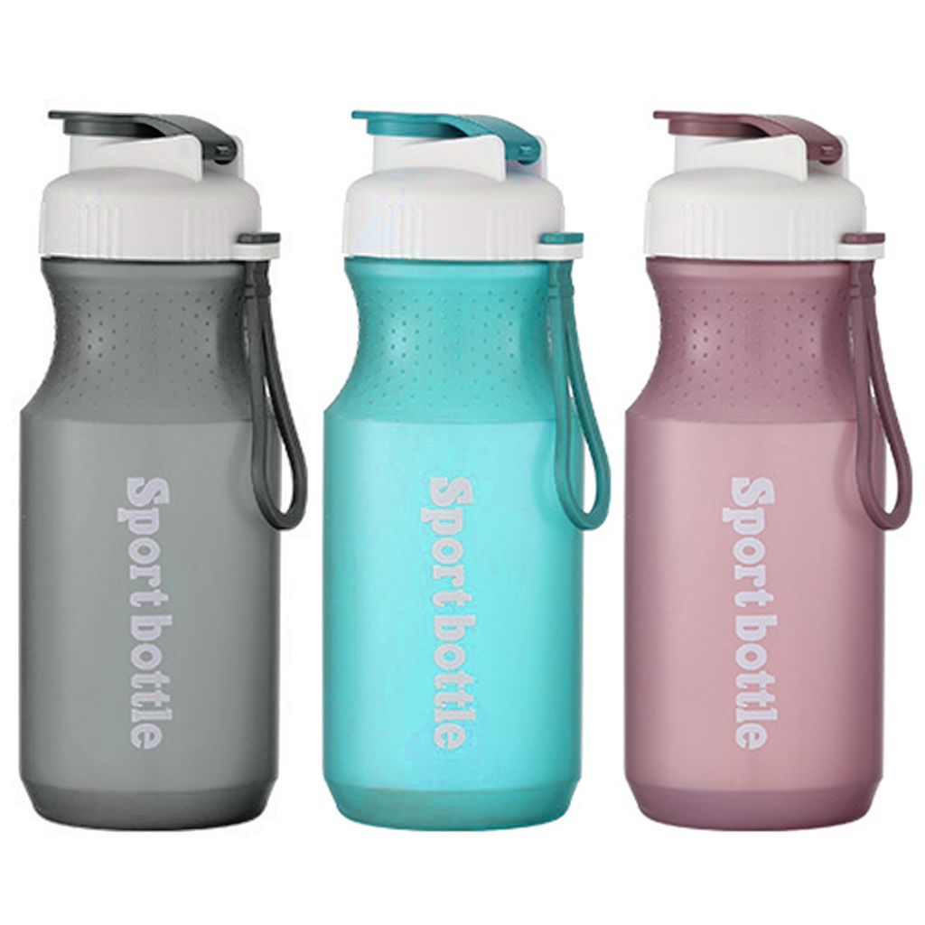 380/560/600 ml Wasserflasche, hitzebeständig, großes Fassungsvermögen, kreativer Deckel, Druckknopf-Trinkflasche für den täglichen Gebrauch