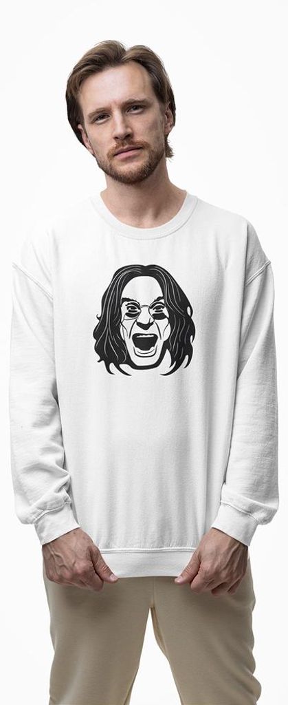 D&B Design Uni Pullover SWZN00005 Ozzy Weiß-Größe L