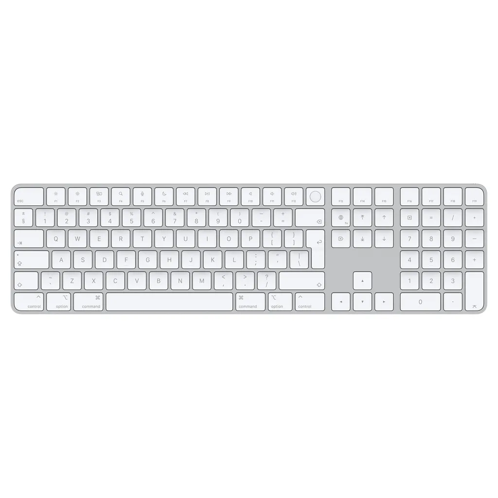 Clavier sans fil Apple Magic Keyboard avec Touch ID et Pavé Numérique Argent
