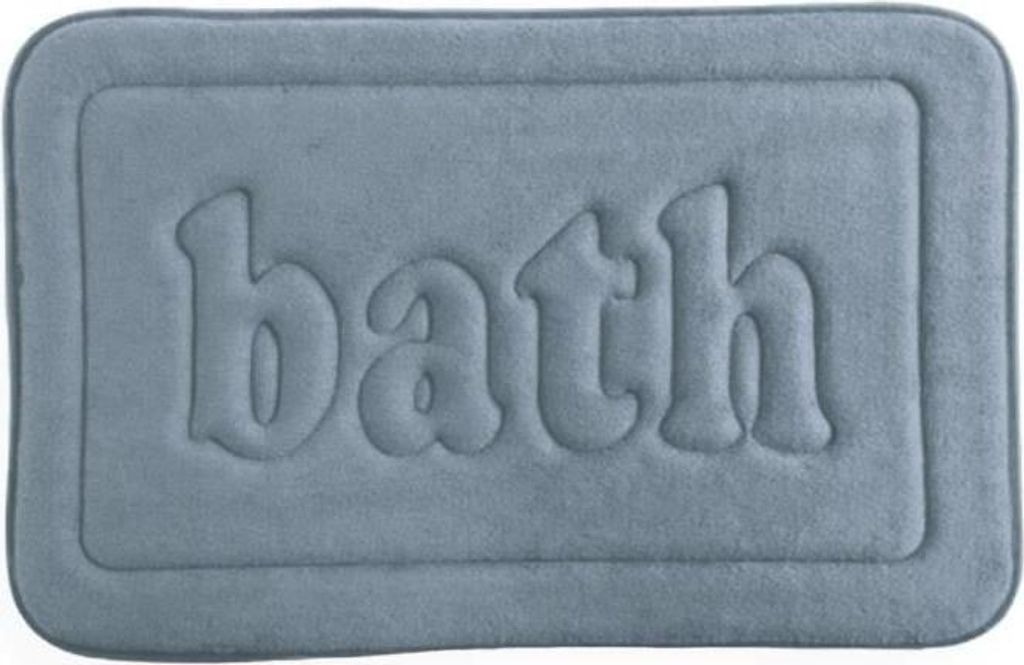 Badematte Memory Foam TODAY Utility, 40 x 60 cm, Blau, Polyester und PVC Antirutsch