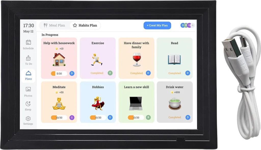 Calendrier WiFi tactile : ne manquez plus aucun rendez-vous familial