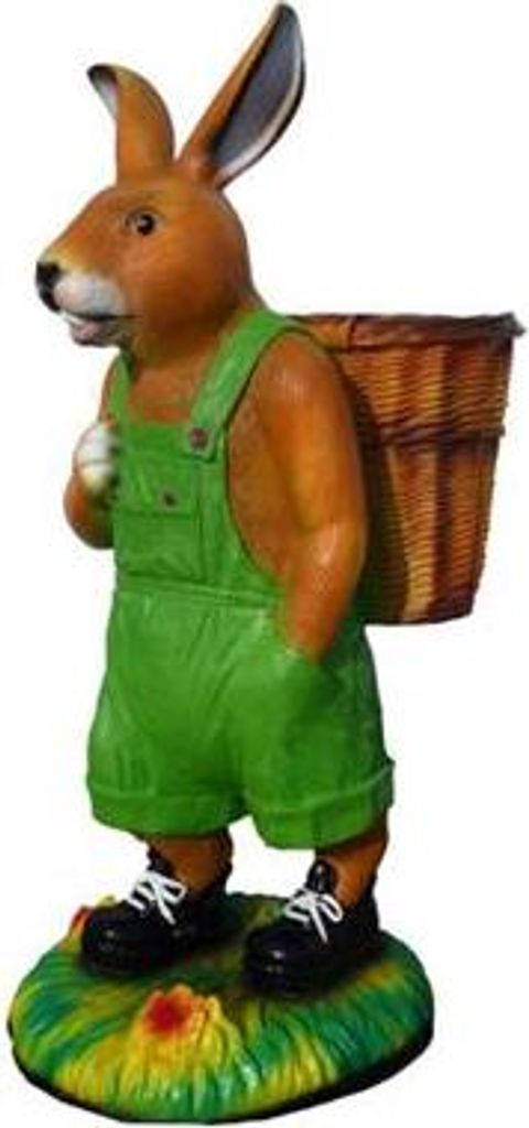 Hase figur abstrakte figuren statuen moderne statue bunt bemalt neu 110cm