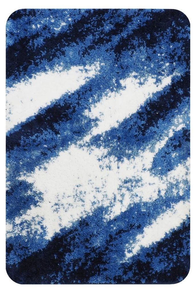 Dutch House Badematte Frejus – Blau – 60x90cm – rutschfest & maschinenwaschbar
