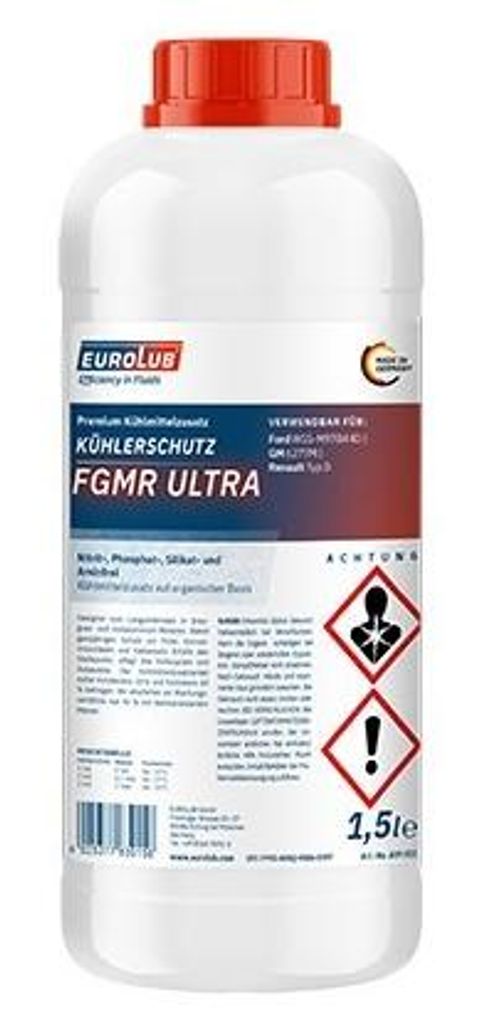 EUROLUB FGMR Ultra Kühlmittel Kühlerfrostschutz 1L Pink Produktbild 