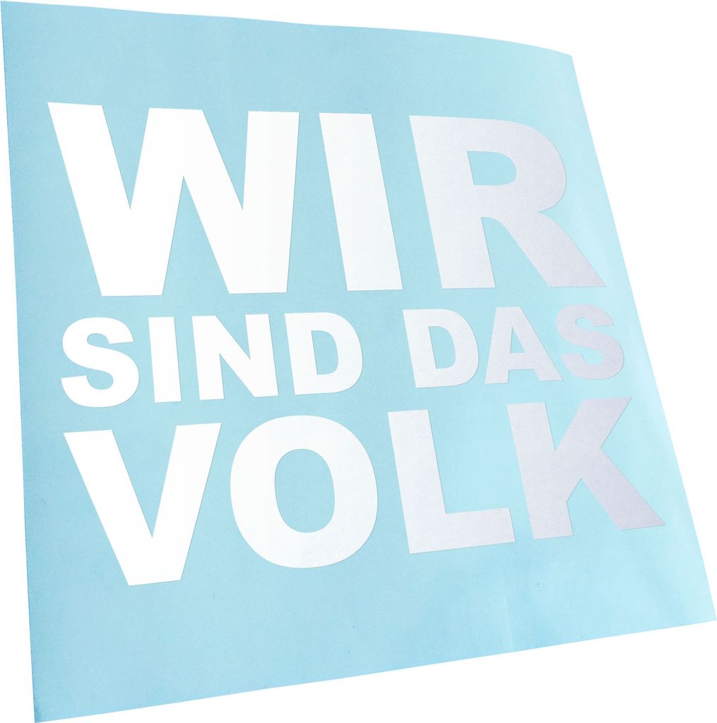 hauptsachebeklebt Kiwistar - Autoaufkleber - Wir sind das Volk! Heckscheibe - Aufkleber für Auto Kfz Fahrrad, LKW, Truck Mofa