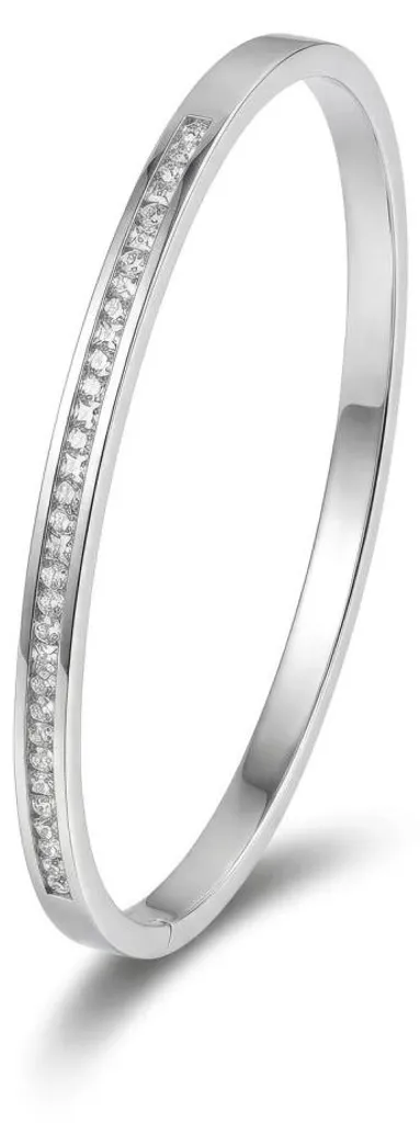Bracelet acier massif cristaux Amelia EWB250405S : ne ternit jamais