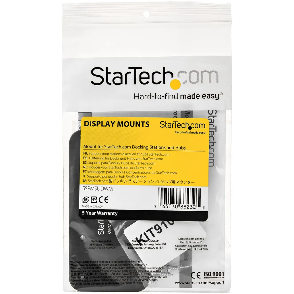 Support de montage universel StarTech.com SSPMSUDWM sous le bureau