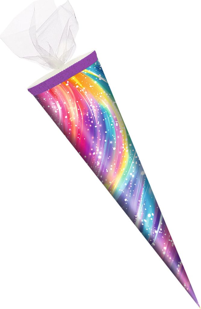 Schultüte / Zuckertüte / 35cm / rund / Tüllverschluss / Produktbild 