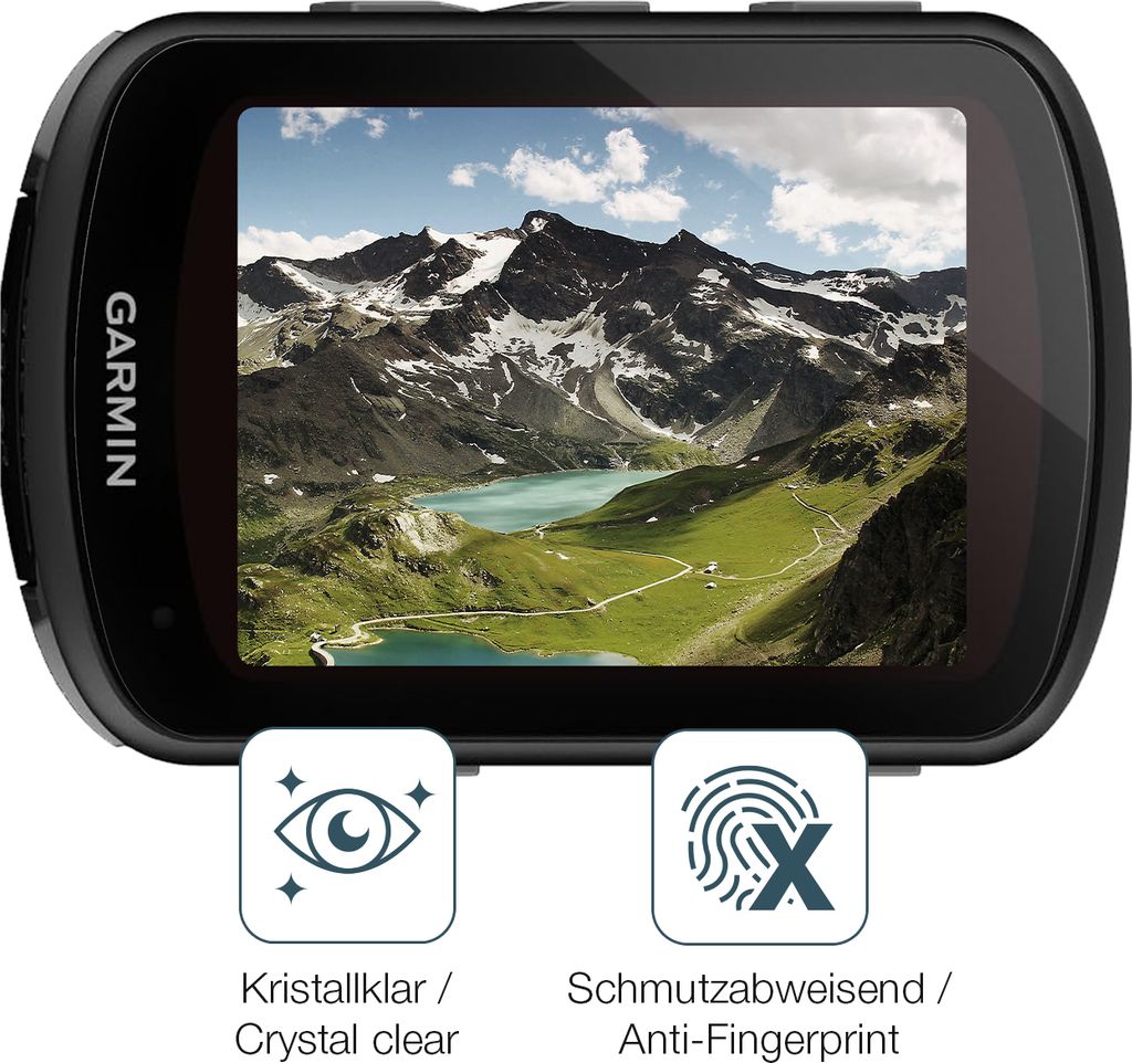 2x Schutzfolie für Garmin Edge 840 klar Displayschutzfolie Folie Display Schutz dipos