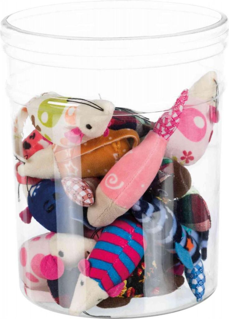 Trixie Mäuse-& Fisch-set Sortiert 9-12 Cm Mehrfarbig  Produktbild 