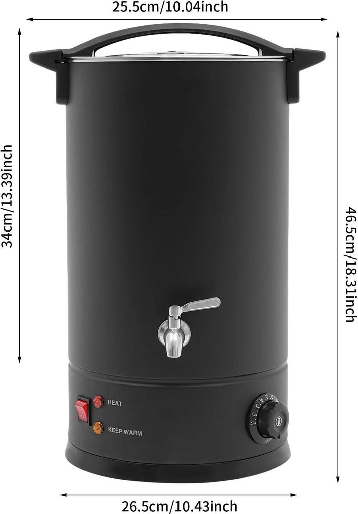 Fondeur de cire - Creuset électrique - Capacité de 15 l - Image du produit 