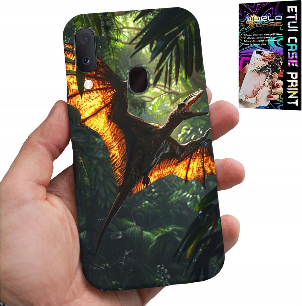 Gehäuse Für Samsung Galaxy A20E - Dino Dinosaurier Pterodactyl Rückseite Fall