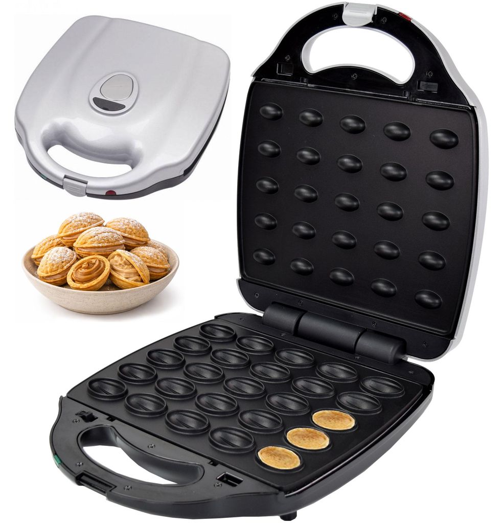 Syntrox Germany Nussbäcker Resto XXL 1400W Wechselplatten Silber