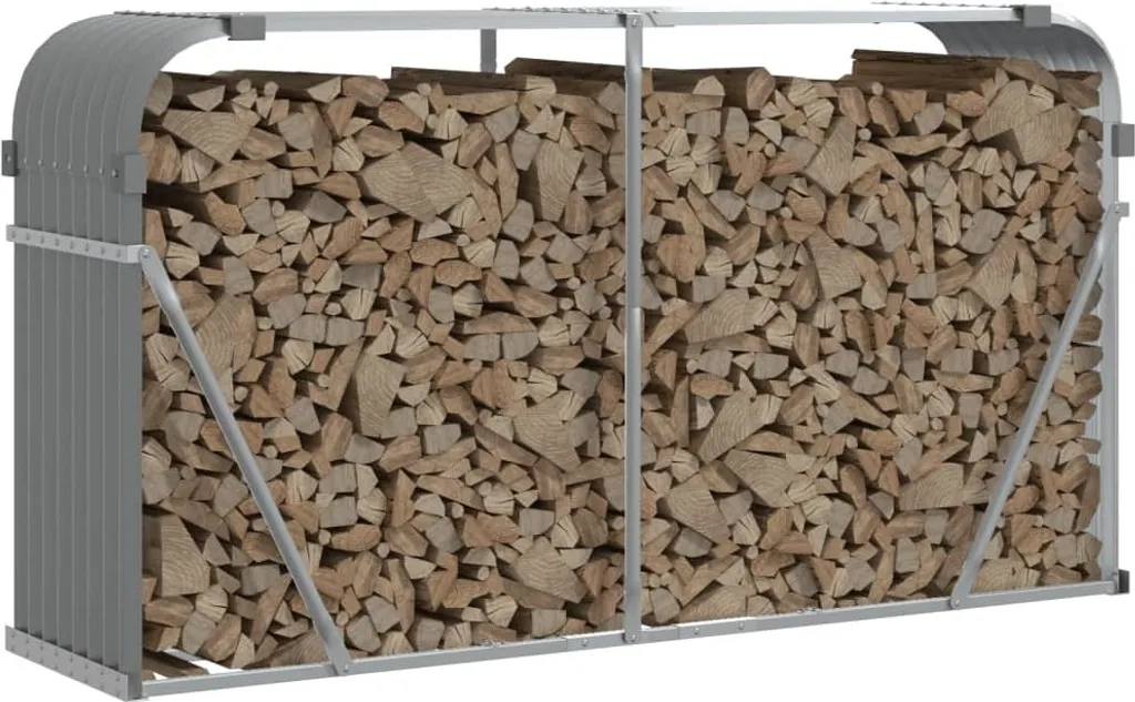 Riparo Legna vidaXL 180x45x100 cm Acciaio Zincato - Offerta Online - 3