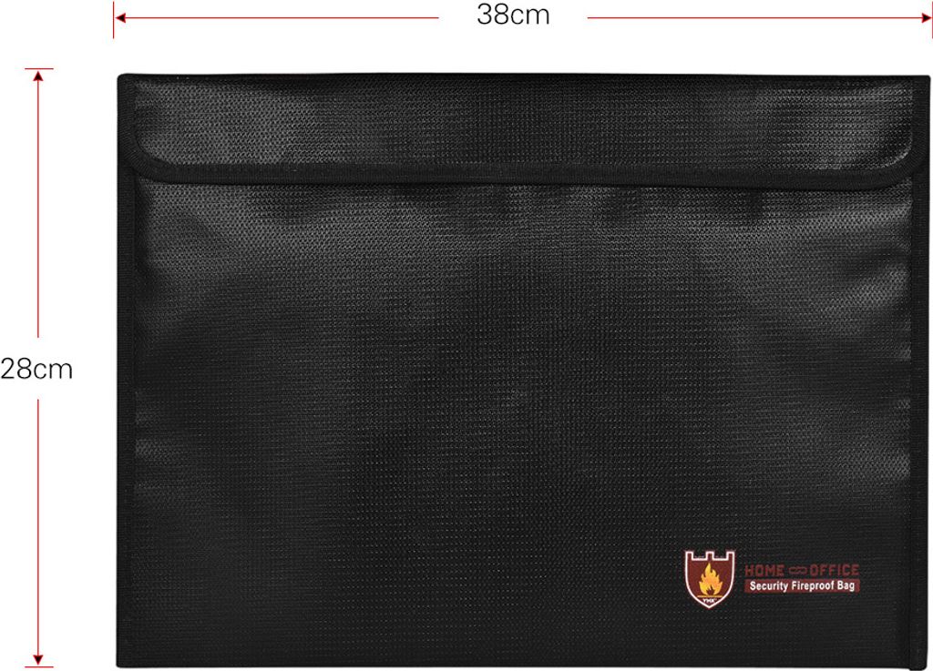 Feuersichere Dokumententasche Silikon beschichtet Feuerbeständig Geld Aktenordner Halter Organizer Sichere Aufbewahrung für Büro Haus Bank Karte...