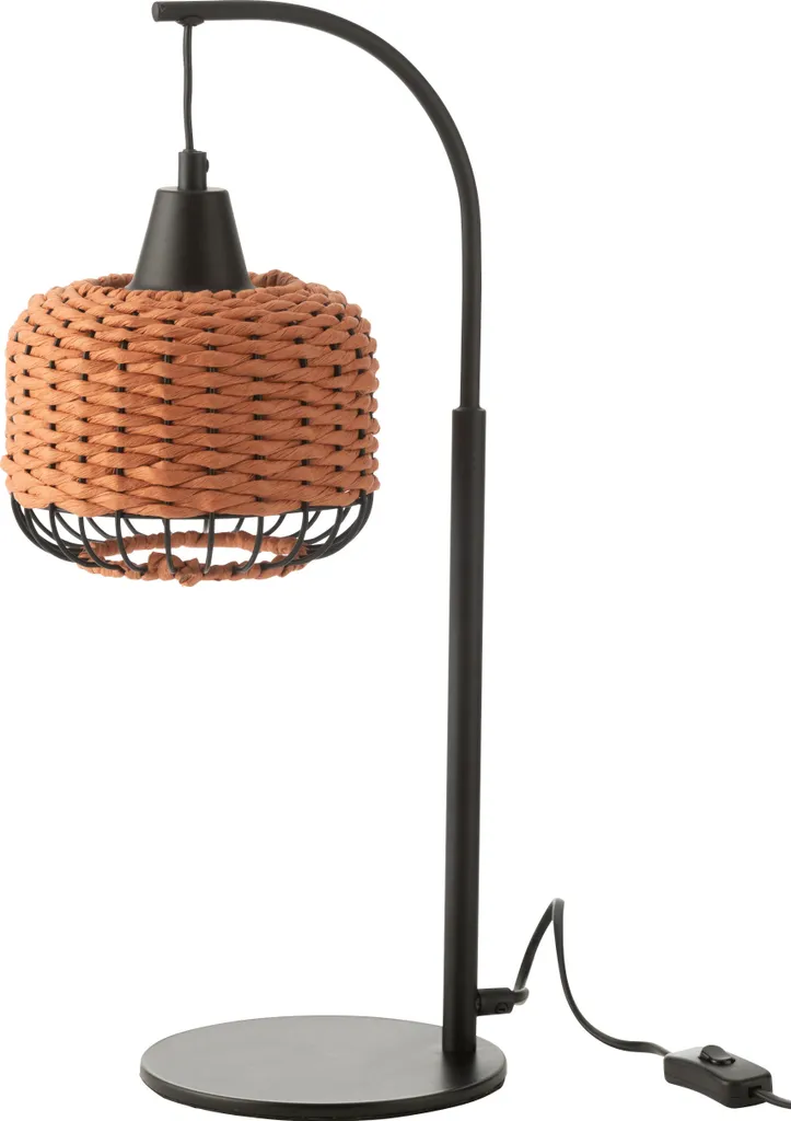 Lanterne décorative en métal orange J-Line pour ambiance d'intérieur