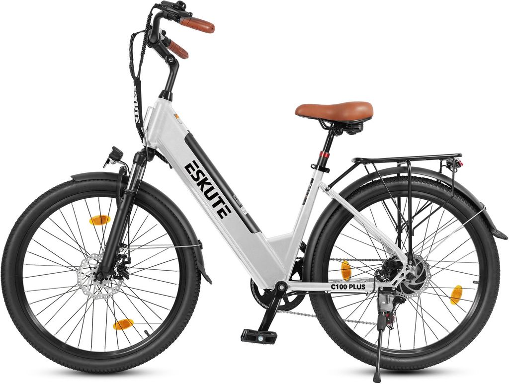 ESKUTE C100 PLUS E-Bike，26 Zoll Elektrofahrrad, E-Cityrad Produktbild 