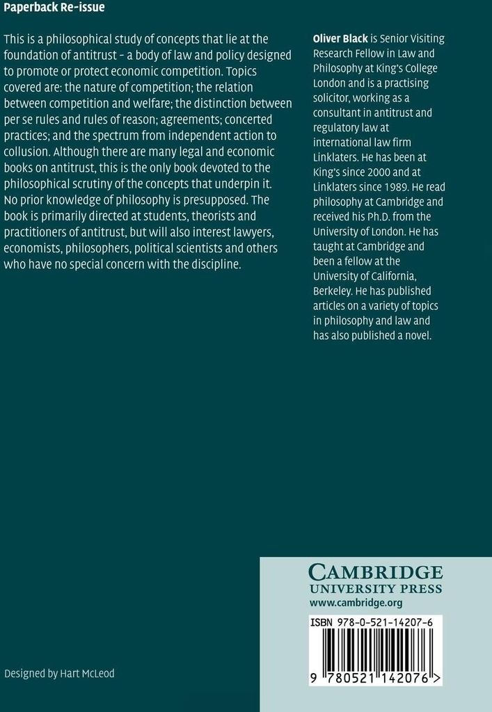 Conceptual Foundations of Antitrust