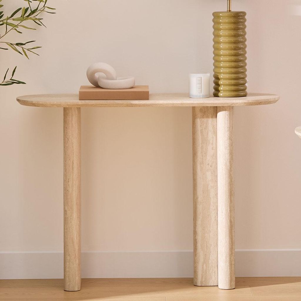 Eazy Living Table murale 110 cm Maena Travertin Image du produit 