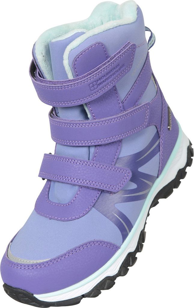 Mountain Warehouse - Kinder Schneestiefel "Slope Adaptive", Softshell MW1774 (36 EU) (Lavendel/Minzgrün)