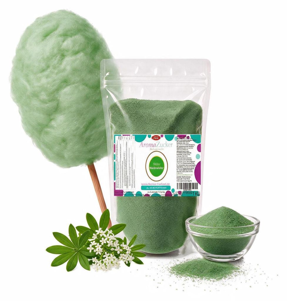 Aroma Zuckerwattezucker Waldmeister Geschmack 1 kg Beutel Produktbild 