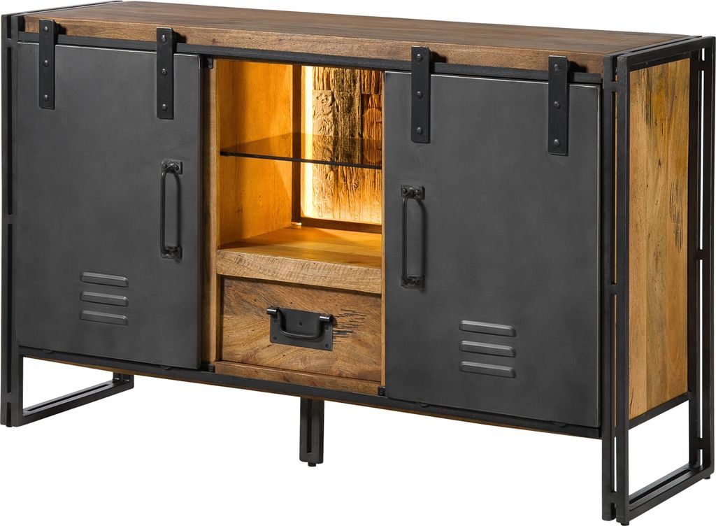MASSIVMOEBEL24 | Buffet en bois de Manguier / Bois de Image du produit 