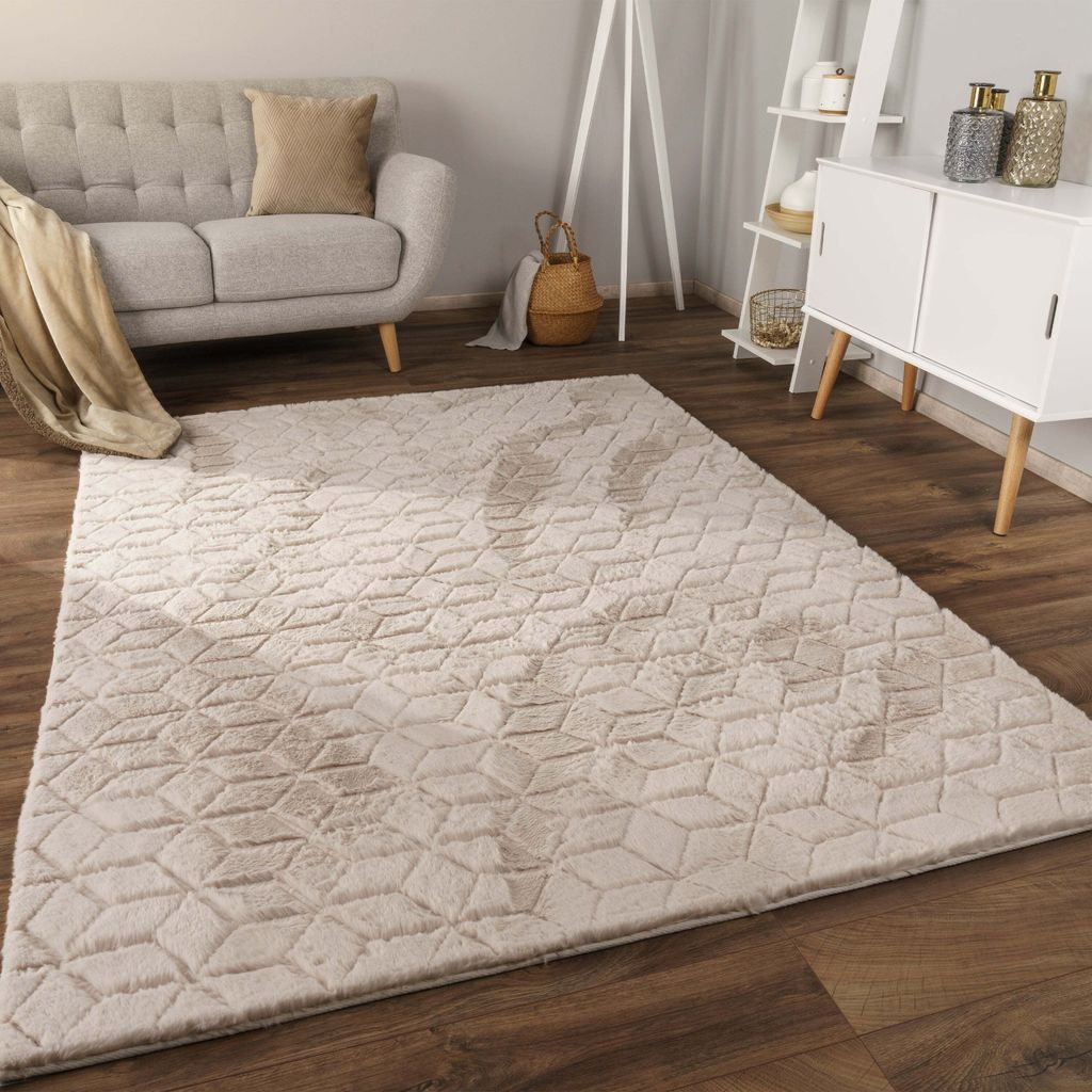 Paco Home Teppich Wohnzimmer Hochflor Skandinavisches Produktbild 