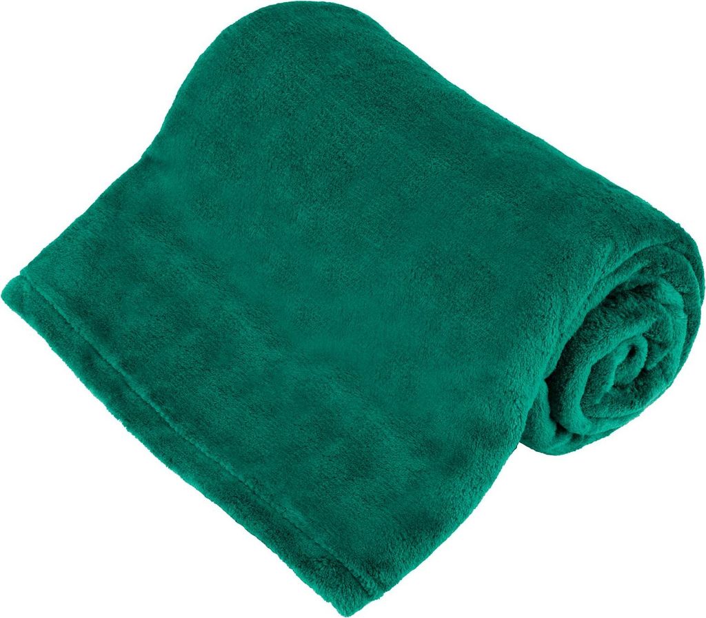 Teesa TSA8901 Coperta in microplus 150 x 200 cm, verde Immagine del prodotto 