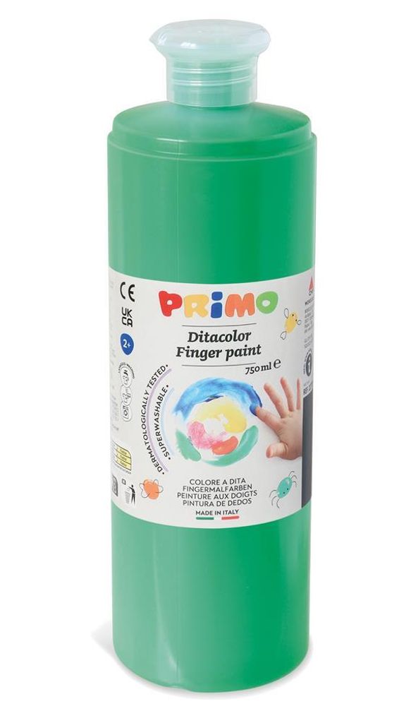 Farba na prsty Primo, 750 ml zelená Obrázok produktu 