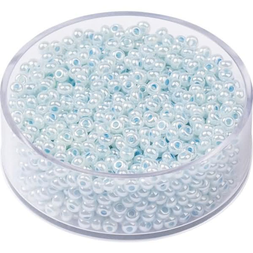 KNORR PRANDELL 213104389 Böhmische Rocailles Ø 25 mm Glas zartblau