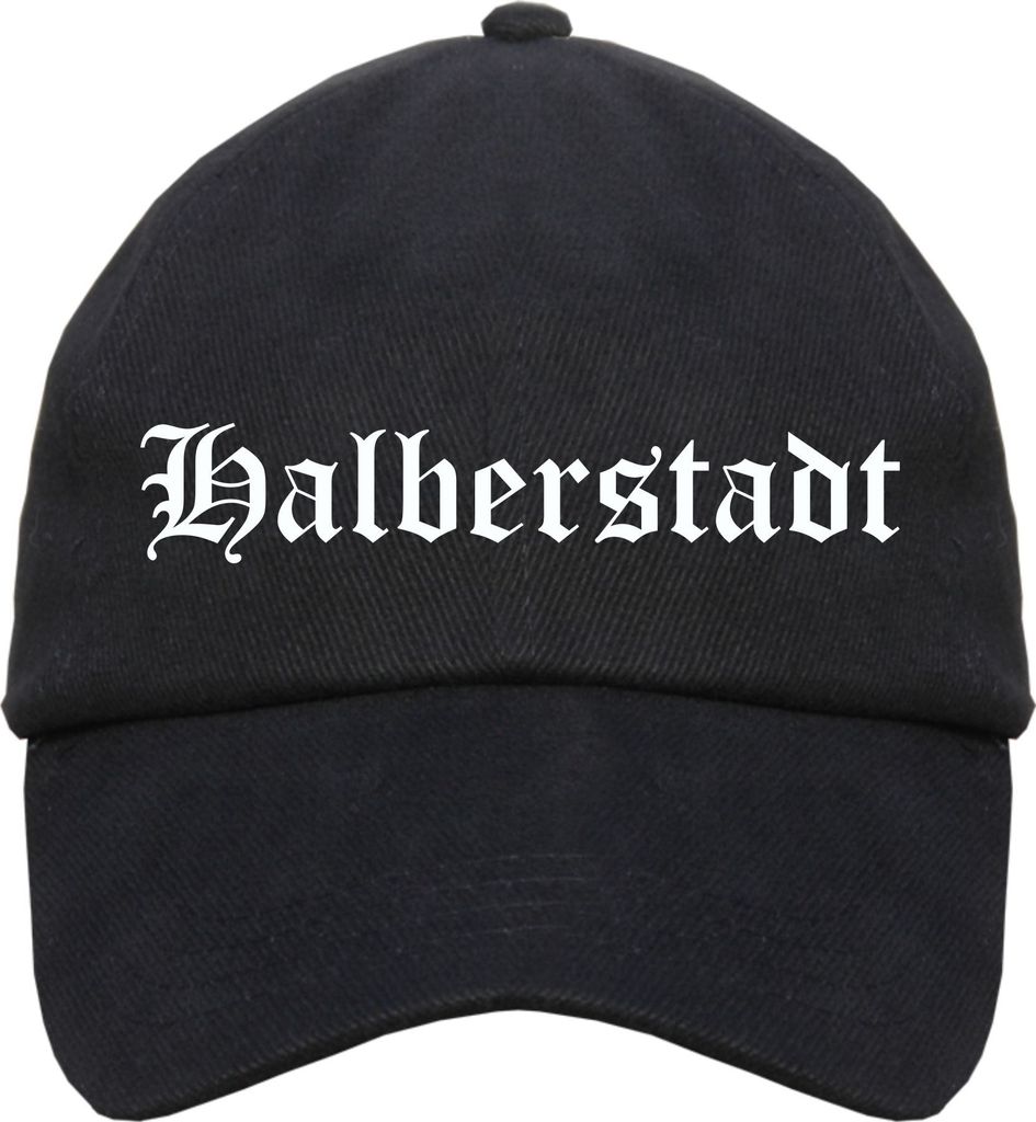 Halberstadt Cappy - Altdeutsch bedruckt - Schirmmütze Cap Einheitsgröße Schwarz