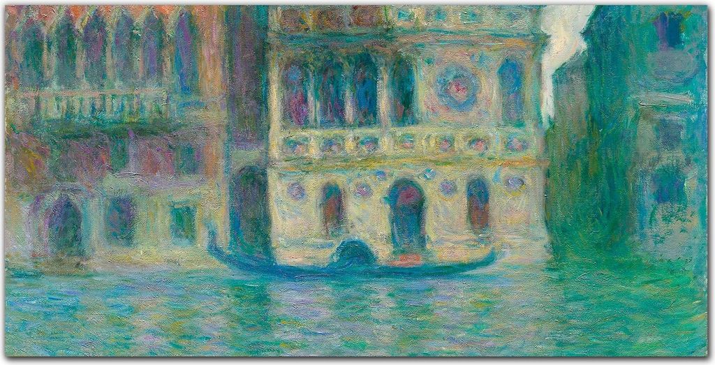 Coloray Bild aus Acryl 120 cm x 60 cm - Wohnzimmer Acrylblock mit Bild Wanddekoration Gehärtetes Acryl Dekoration Küche - Venedig Palast Dario Monet