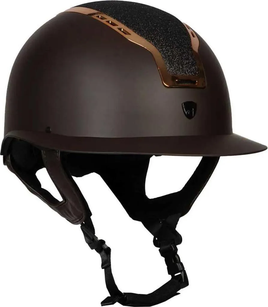 Bombe d'Équitation Horka Gaudi Matt Marron 54-56 cm pour Cavalier