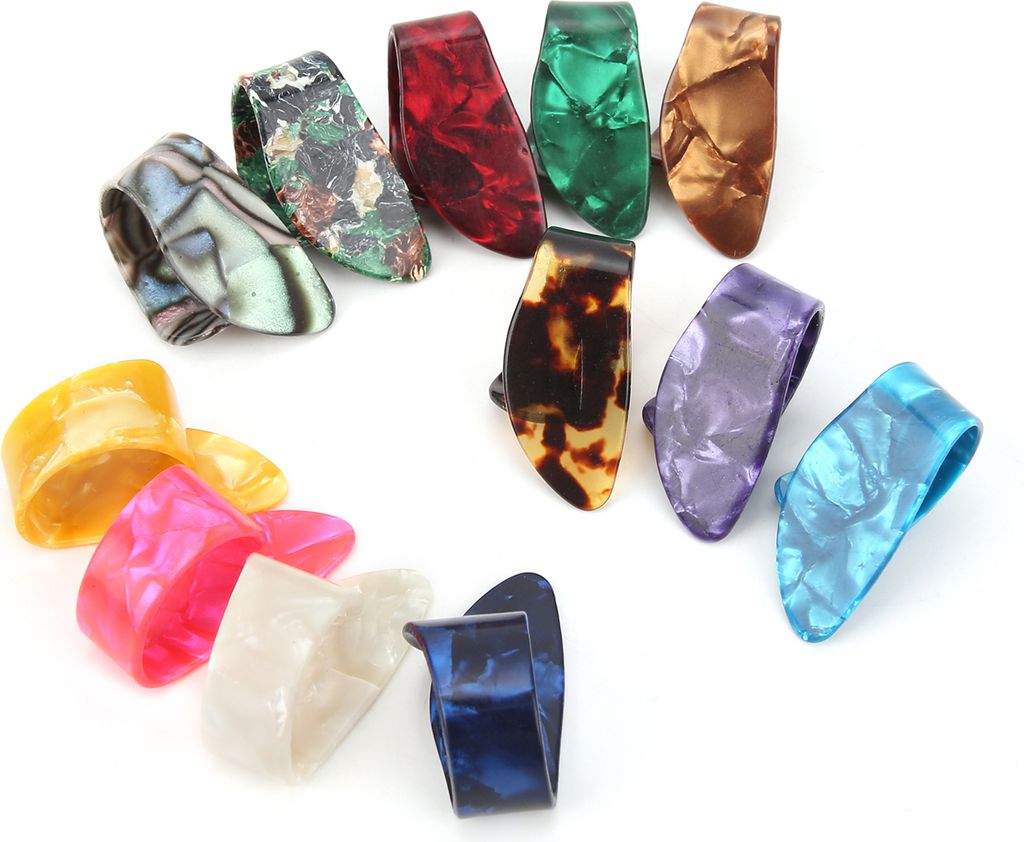 Guitar Thumb Pick,Celluloid Thumb Pick,Guitar Finger Picks,Guitar Pick Replacement,Thumb Pick Kit,Guitar Playing Accessories