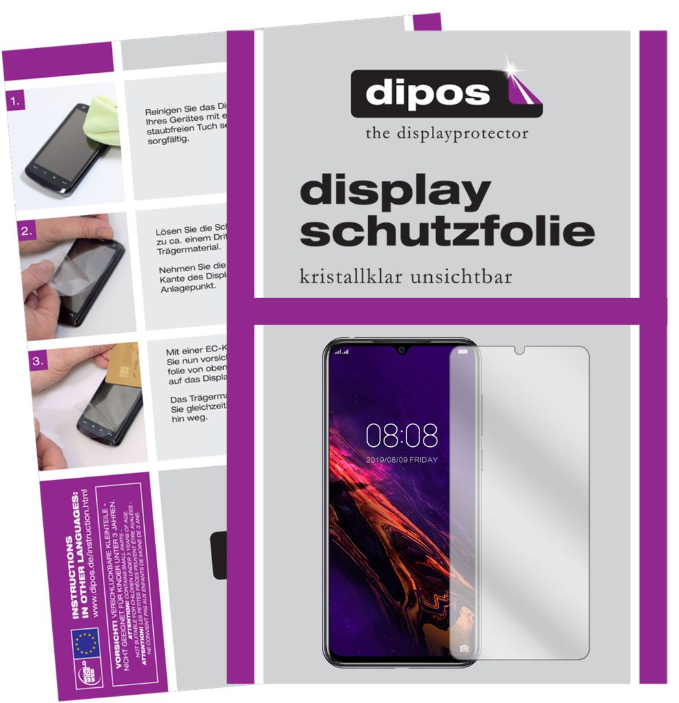 4x Schutzfolie für Doogee N20 klar Displayschutzfolie Folie Display Schutz dipos