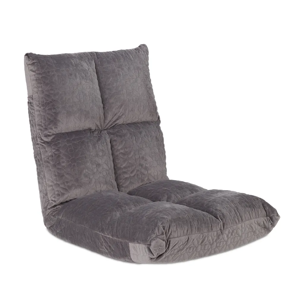 Fauteuil de Sol Inclinable Relaxdays - Siège Méditation et Yoga Rembourré