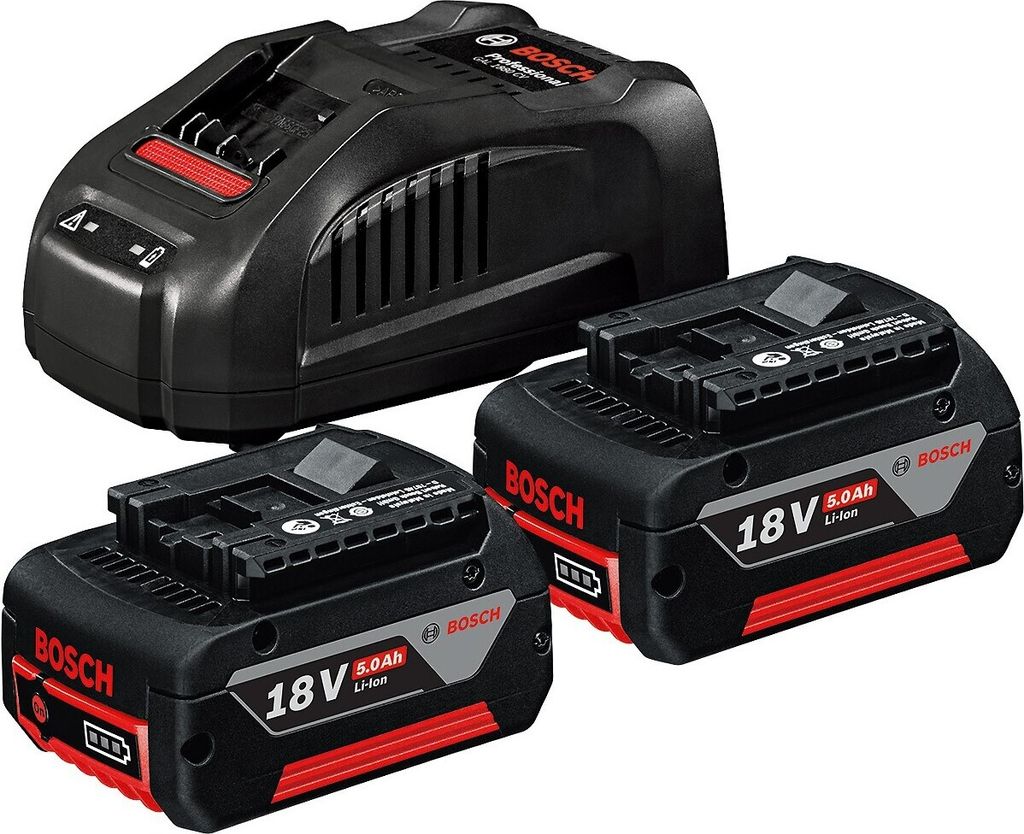 Bosch GAL 1880 CV Ladegerät + 2x GBA 18V 5,0 Ah Produktbild 2