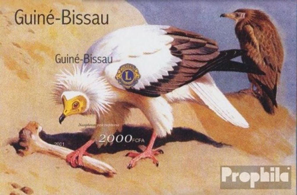 Briefmarken Guinea-Bissau 2001 Mi Block325B postfrisch Vögel
