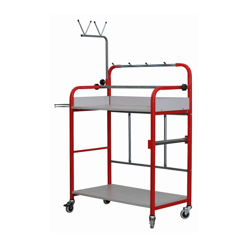 BenBow 204 Lackierwagen, Universal mobiler Lackierständer, Arbeitswagen, Drehlackierständer, Lackierbock, verzinkt, Lackierung