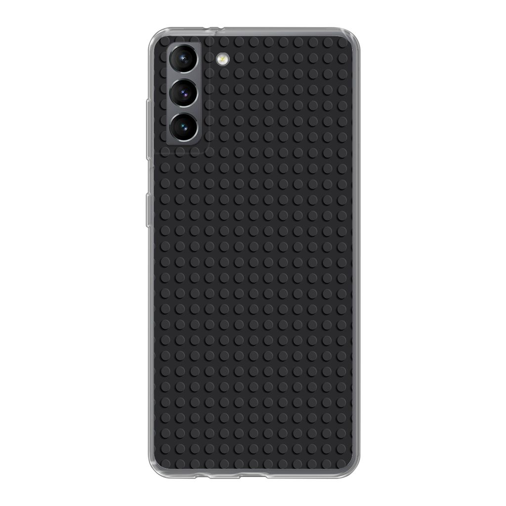 MuchoWow Handyhülle Schutzhülle Hülle für Samsung Galaxy S21 Plus Bild - Schwarz Silikon Softcase Handy Hülle - Handy-Tasche