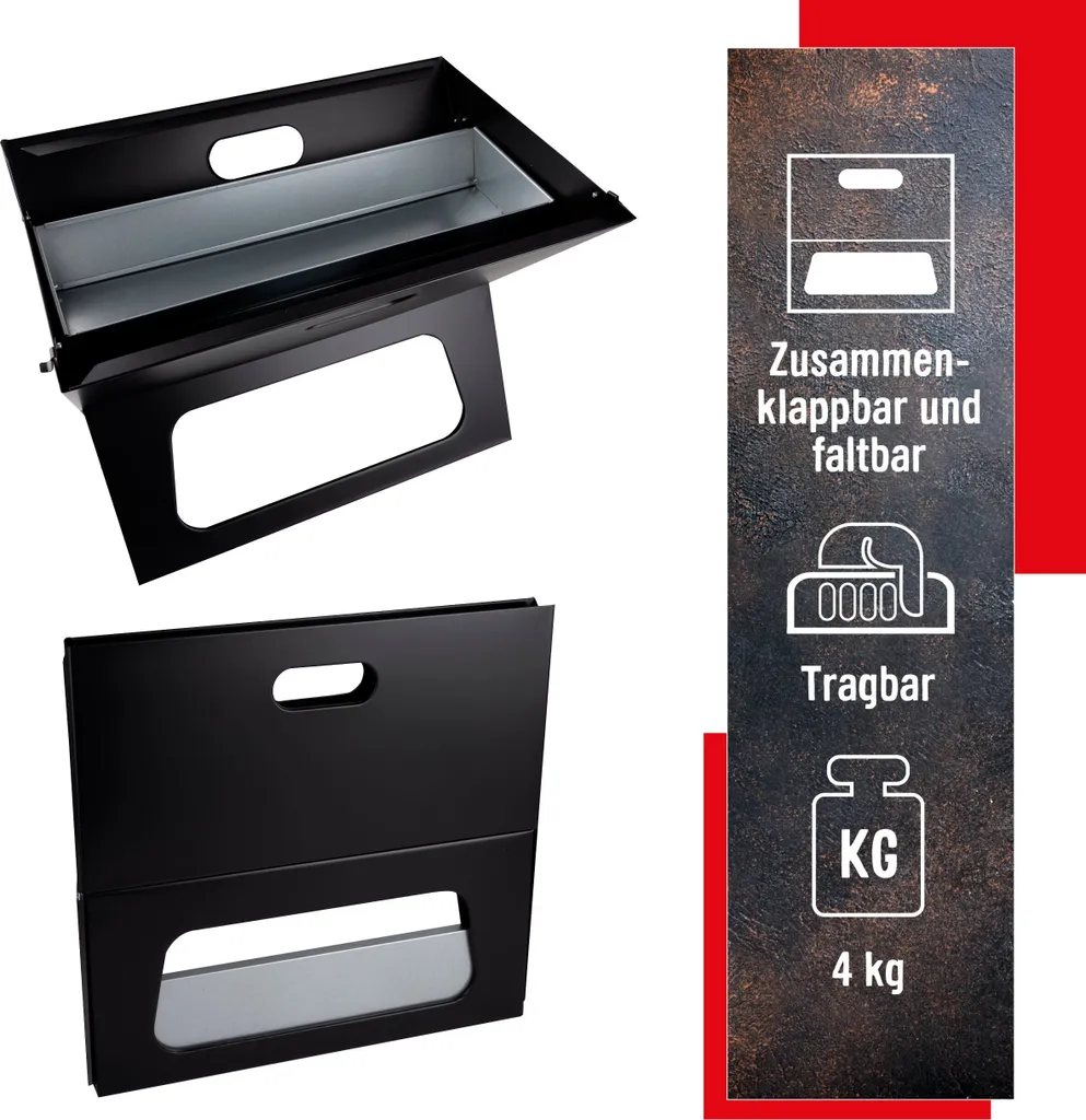 Barbecue de table pour balcon et pique-nique format pliable compact